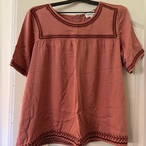 Rose colored blouse
